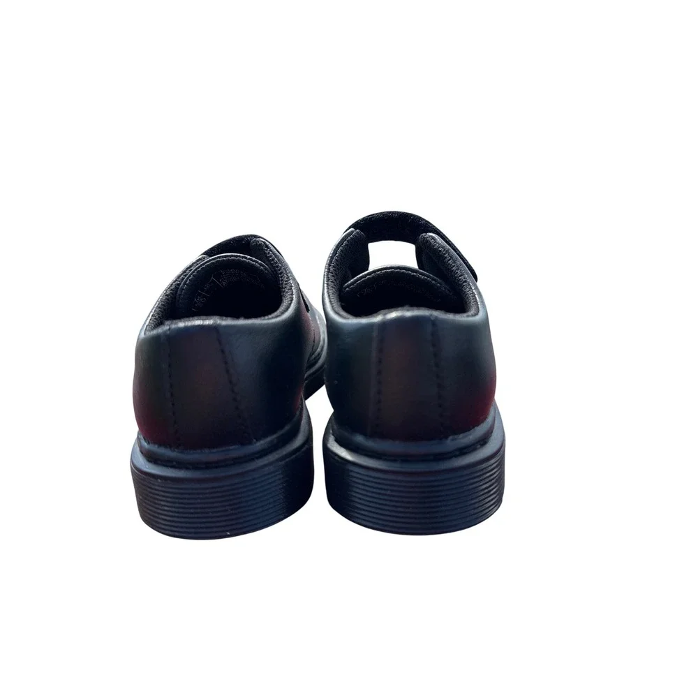 Dr Martens Kamron T Shoes Kids Size 8 Black Leather Back to School Gorpcore Y2K